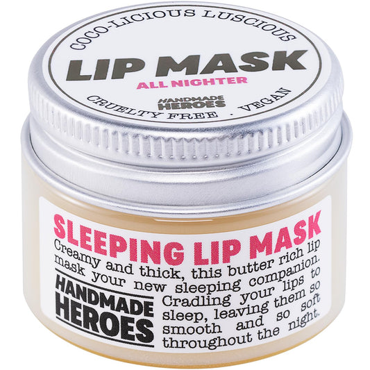 100% Natural Lip Butter Sleeping Lip Mask, Overnight Lip Moisturizer and Conditioner for Dry Lips. Intensive Lip Balm and Lip Therapy Skin Care with Mango Butter (Original All Nighter)